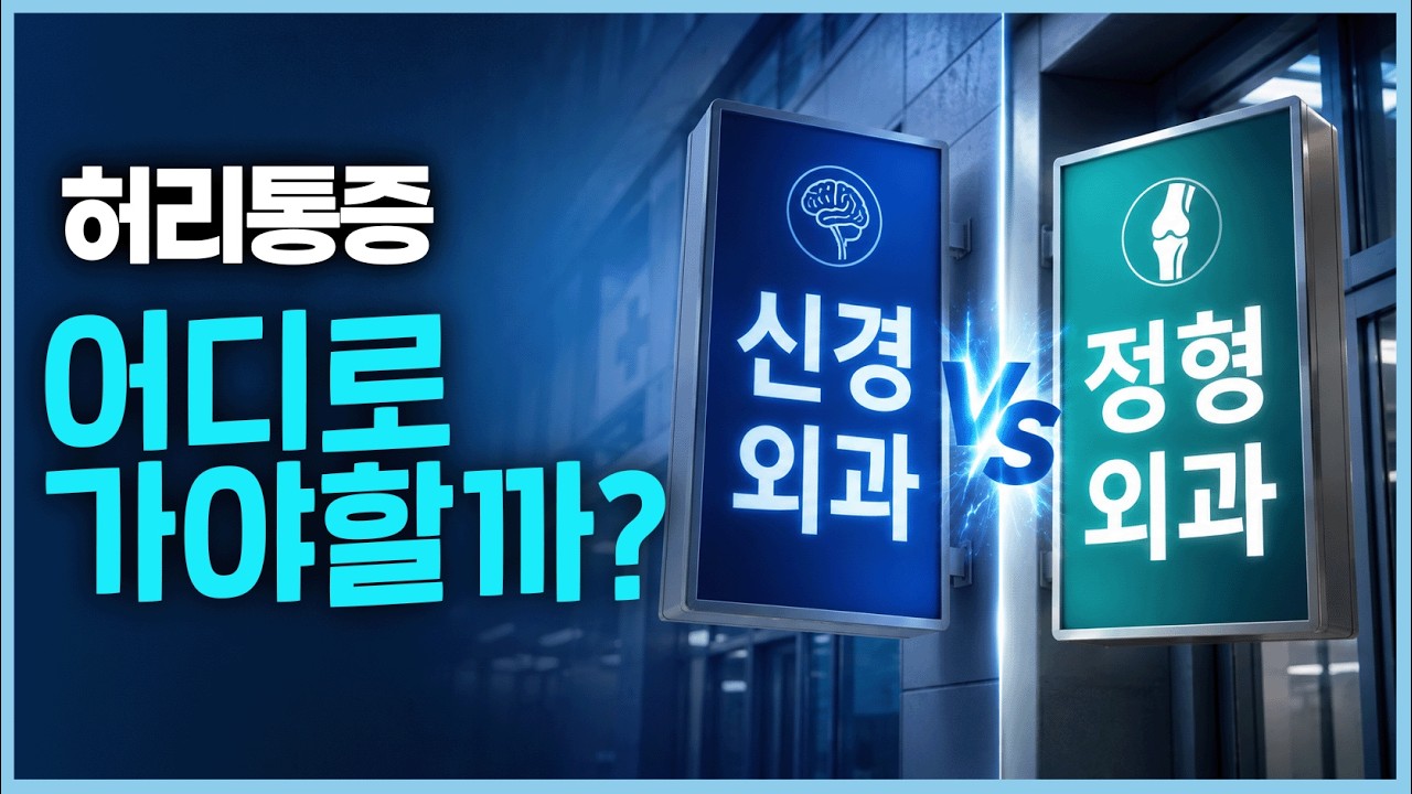 허리통증, 신경외과 vs 정형외과 어디로 가야 할까?